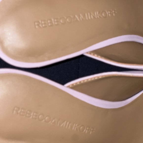 Rebecca Minkoff Giov Pink Heeled Mules - Picture 6 of 7